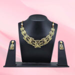 Geometric 925 Sterling Silver Necklace Set