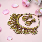 Sterling Silver Bridal Necklace Set with Pearls