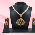 Sterling Silver Bridal Necklace and Earrings Set