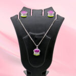Silver Mina Pendant Set 925