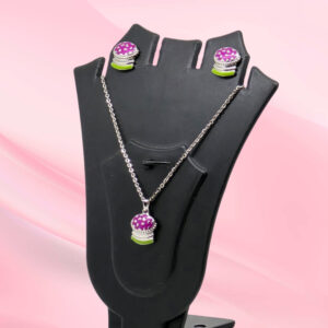 Silver Mina Pendant Set 925