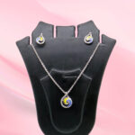 Sterling Silver Pendant and Earring Set