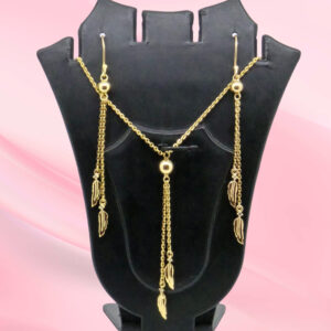 Gold Plated 925 Silver Necklace Set
