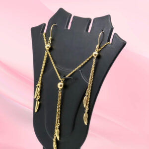 Gold Plated 925 Silver Necklace Set