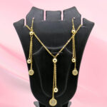 Gold Plated Silver Necklace Set with Earrings