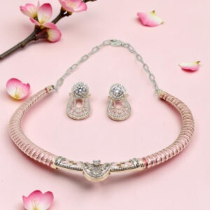925 Sterling Silver Necklace and Earrings Set