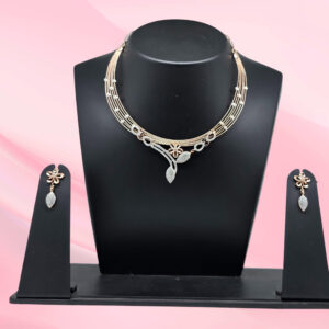 925 Silver Necklace Set with Earrings