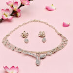 925 Silver Necklace Set with Earrings