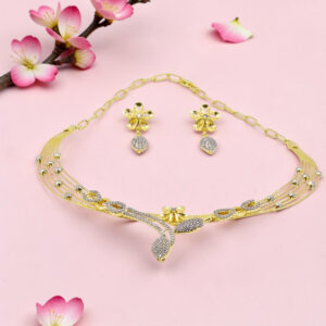 925 Silver Necklace Set with Earrings