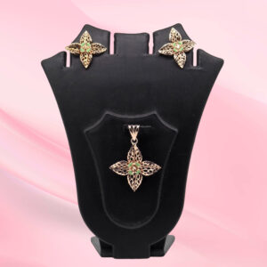 925 Silver Pendant Set with Earrings