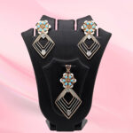 Sterling Silver Pendant Set with Turquoise Accents