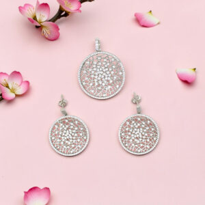 925 Sterling Silver Pendant Set