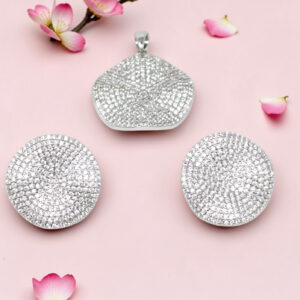 925 Silver Pendant Set with CZ Stones