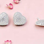 Sparkling Heart Silver Pendant Set 925