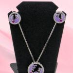 Silver Mina Necklace Set 925