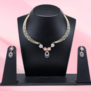 925 Silver Necklace Set with Earrings