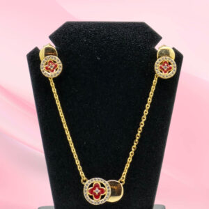 Gold Plated Silver 925 Necklace Set