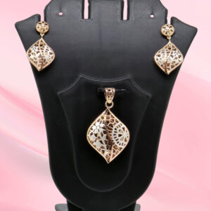 925 Sterling Silver Fancy Pendant Set