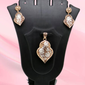 925 Sterling Silver Fancy Pendant Set