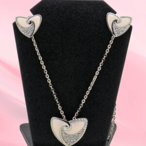 925 Silver Mina Necklace Set