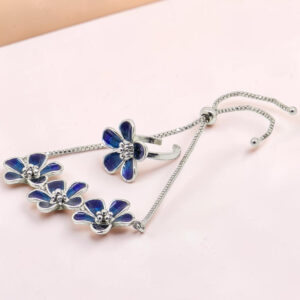 CHAIN BRACELET RING SILVER 92.5