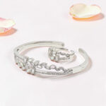 SILVER KADA BRACELET WITH RING 92.5