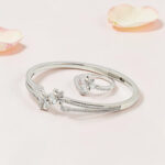 SILVER KADA BRACELET WITH RING 92.5
