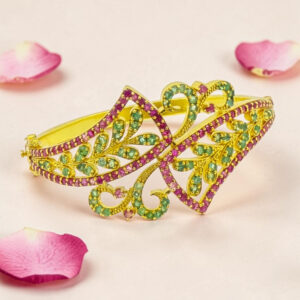 Gold Plated Plated Silver Kada Bracelet