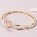Silver Kada Bracelet 92.5 with Heart Charm
