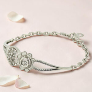 92.5 Sterling Silver Kada Bracelet for Women