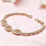 Rose Gold Tone Chain Bracelet with CZ Infinity