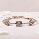 Rose Gold Plated Sterling Silver Fancy Bracelet
