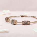 Rose Gold Tone Fancy Kada Bracelet