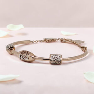 Rose Gold Plated Fancy Kada Bracelet