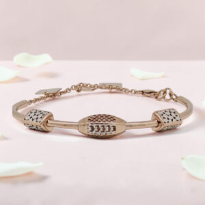 Rose Gold Plated Fancy Kada Bracelet