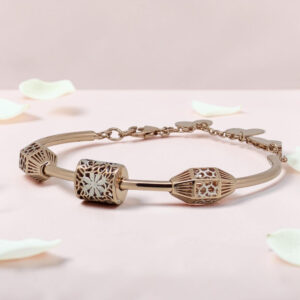 Rose Gold Plated Fancy Kada Bracelet