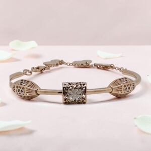Rose Gold Plated Fancy Kada Bracelet