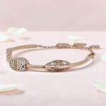 92.5 Silver Fancy Kada Bracelet