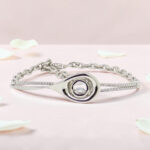 Sparkling Silver Kada Bracelet