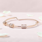 Rose Gold Kada Bracelet 92.5 Sterling Silver