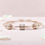 Rose Gold Plated Kada Bracelet 92.5 Silver