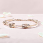 Rose Gold Plated Silver Kada Bracelet 92.5