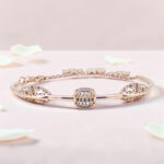 Rose Gold Plated Silver Kada Bracelet 92.5