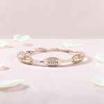 Rose Gold Plated Kada Bracelet 92.5 Silver