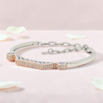 92.5 Silver Kada Bracelet with Stones