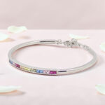 92.5 Silver Rainbow Kada Bracelet