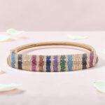 Colorful Silver Kada Bracelet 92.5