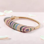 Colorful Silver Kada Bracelet 92.5