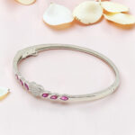 Silver Heart Kada Bracelet 92.5
