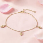 Gold Plated Coin Chain Bracelet 92.5